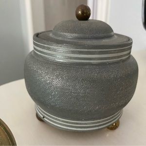 Vintage Powder Puff Trinket Music Box